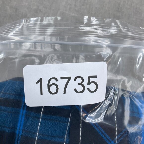 Cavender Rafter C Shirt Men Small Blue‎ Black Plaid Flex 45 Snap Cowboy Western - Picture 11 of 11